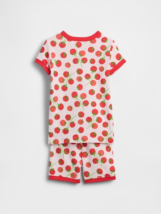 Image number 2 showing, Baby & Toddler Organic Brushed Cotton Tomato PJ Shorts Set