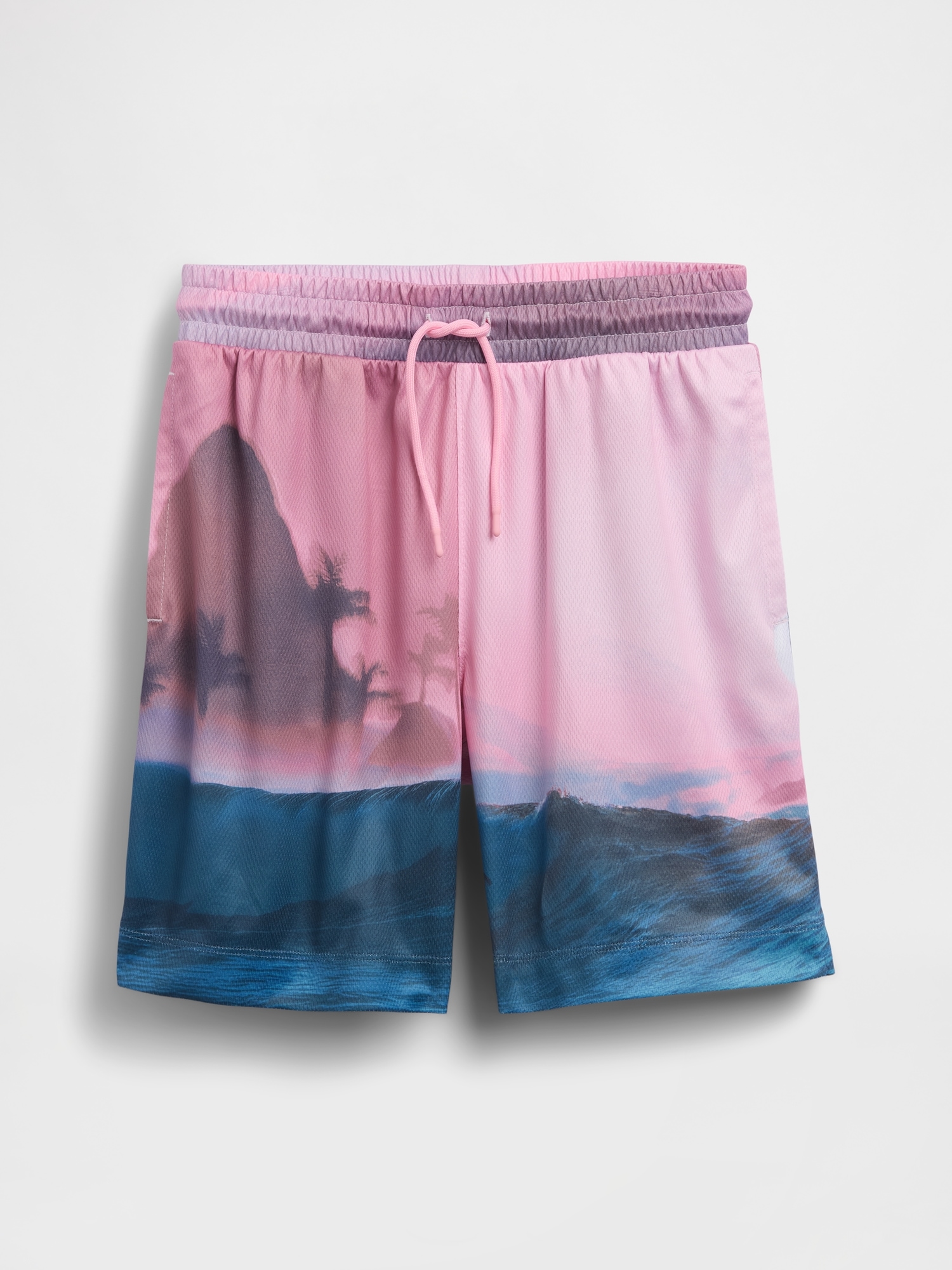 Детские шорты Gap Kids GapFit 6" Recycled Mesh Easy Shorts — фото 2