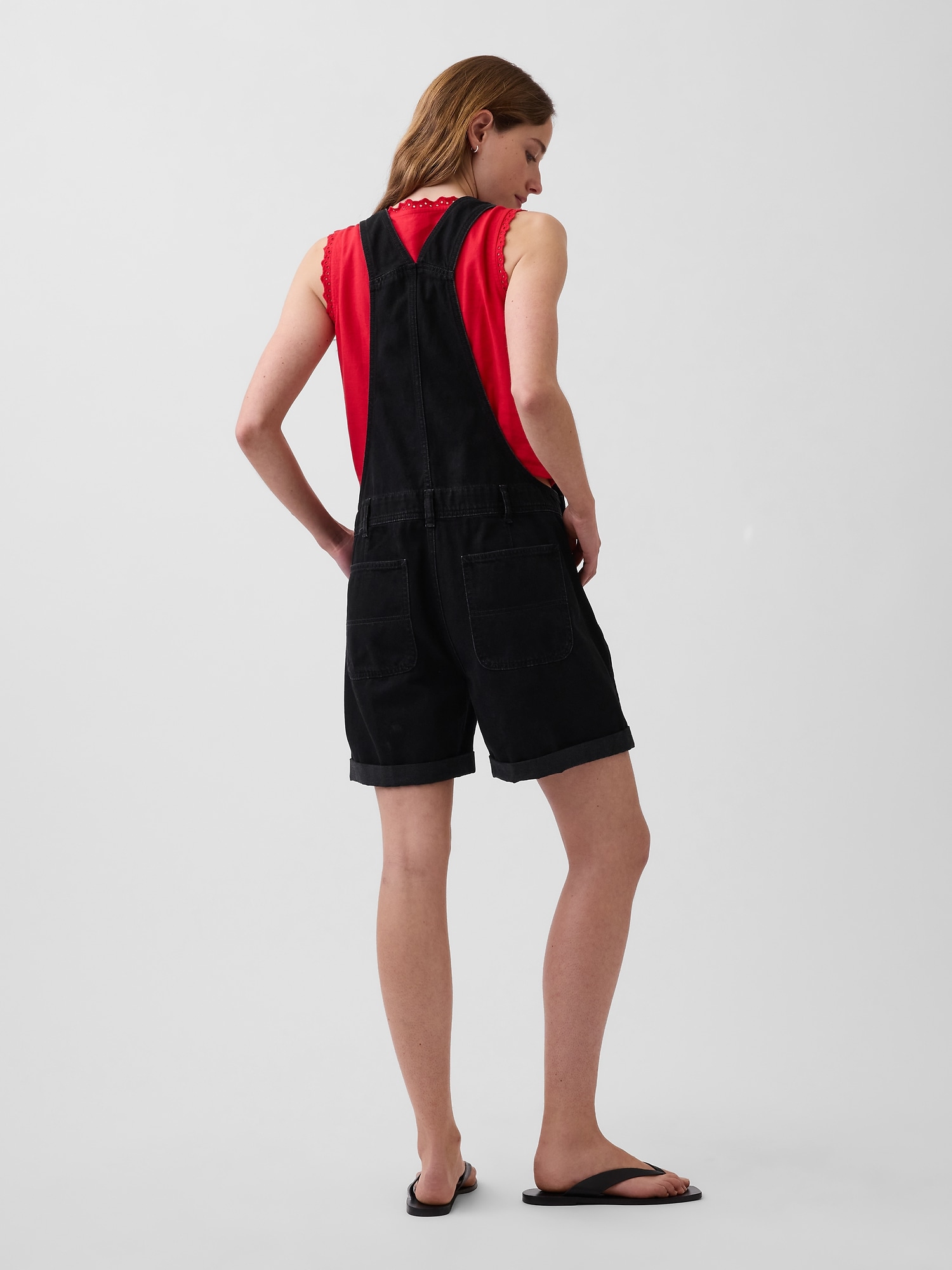 Женские джинсы Gap '90s Loose Denim Shortalls — фото 2