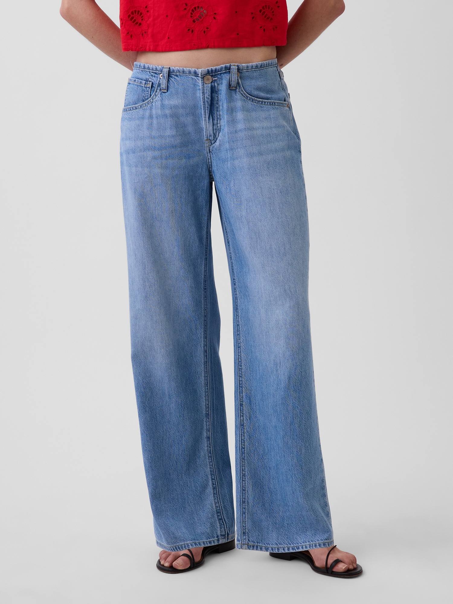 Женские джинсы Gap Low Rise UltraSoft '90s Loose Jeans — фото 2