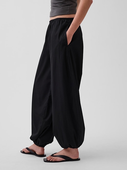 Image number 3 showing, Organic Cotton Poplin Loose Easy Joggers