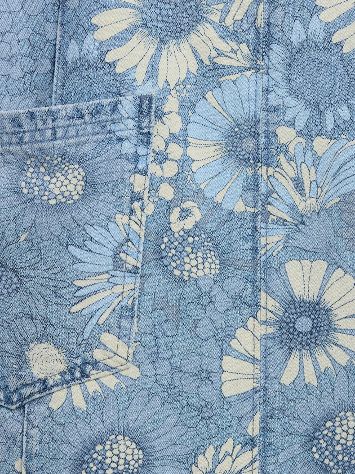 Детские джинсы Gap Kids Floral Denim Skirtall — фото 4