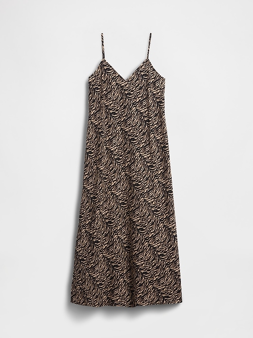 Image number 5 showing, Zebra Print Midi Slip Dress