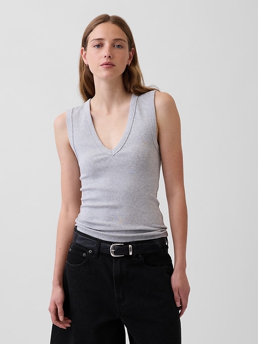 Image number 1 showing, Modern V-Neck Tank Top