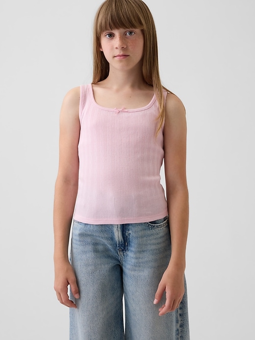 Image number 1 showing, Kids Pointelle Tank Top