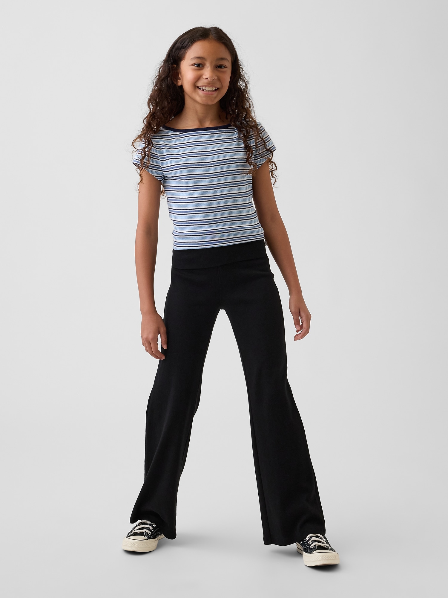 Kids Foldover Flare Leggings