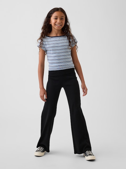 Kids Foldover Flare Leggings