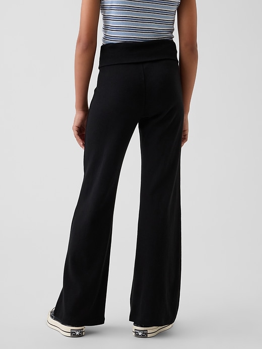 Image number 4 showing, Kids Foldover Flare Leggings