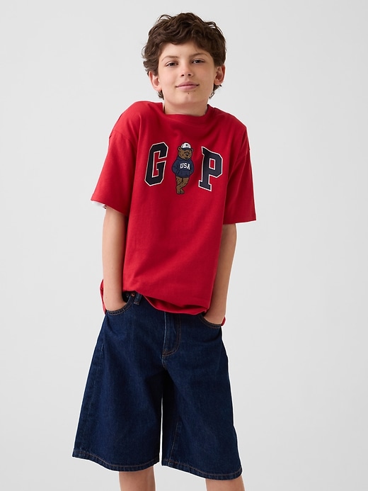 Image number 1 showing, Kids Relaxed Gap Logo T-Shirt