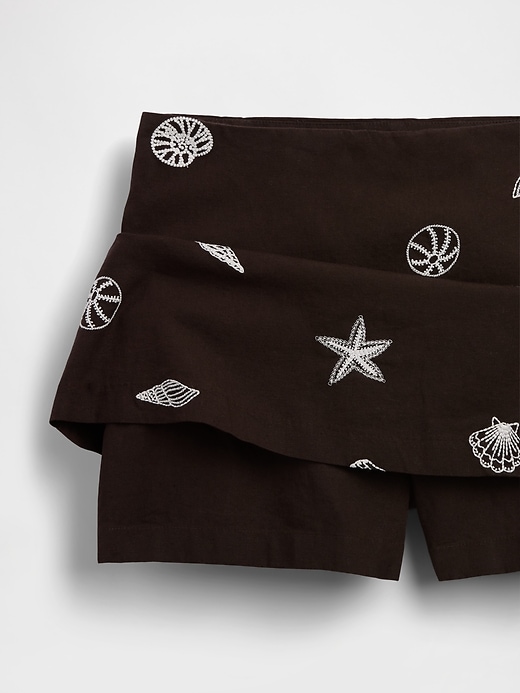 Image number 5 showing, Linen-Blend Mini Skort