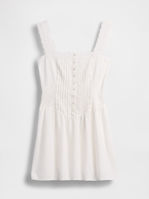 Image number 5 showing, Pintuck Drop-Waist Mini Dress