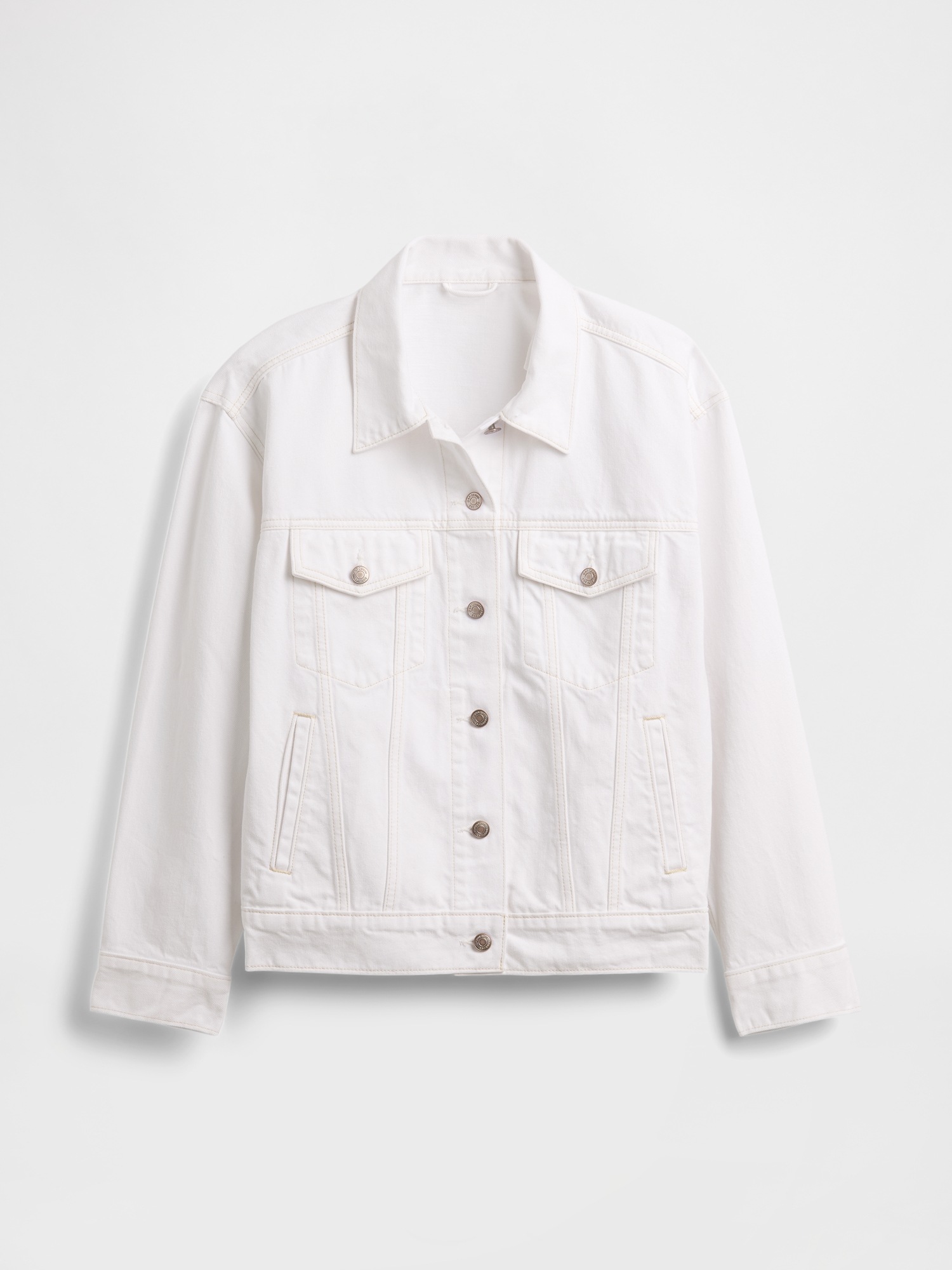 Женские куртки Gap Oversized Icon Denim Jacket — фото 5