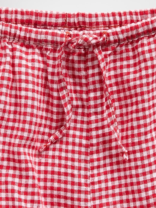 Image number 5 showing, Kids Linen-Cotton Gingham Easy Shorts
