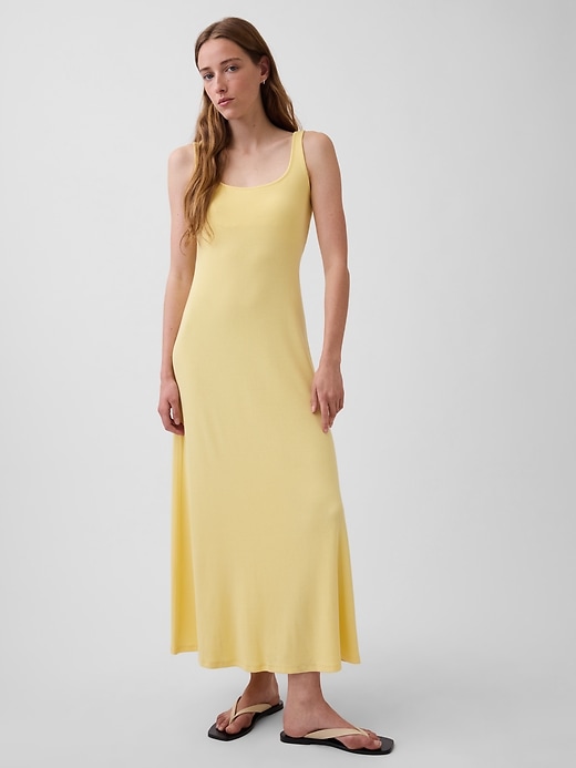 Image number 5 showing, Modern Rib Square-Neck Maxi Dress
