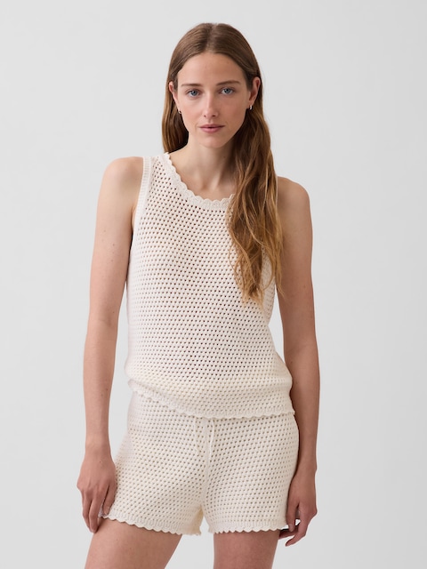 100% Cotton Crochet Tank Top
