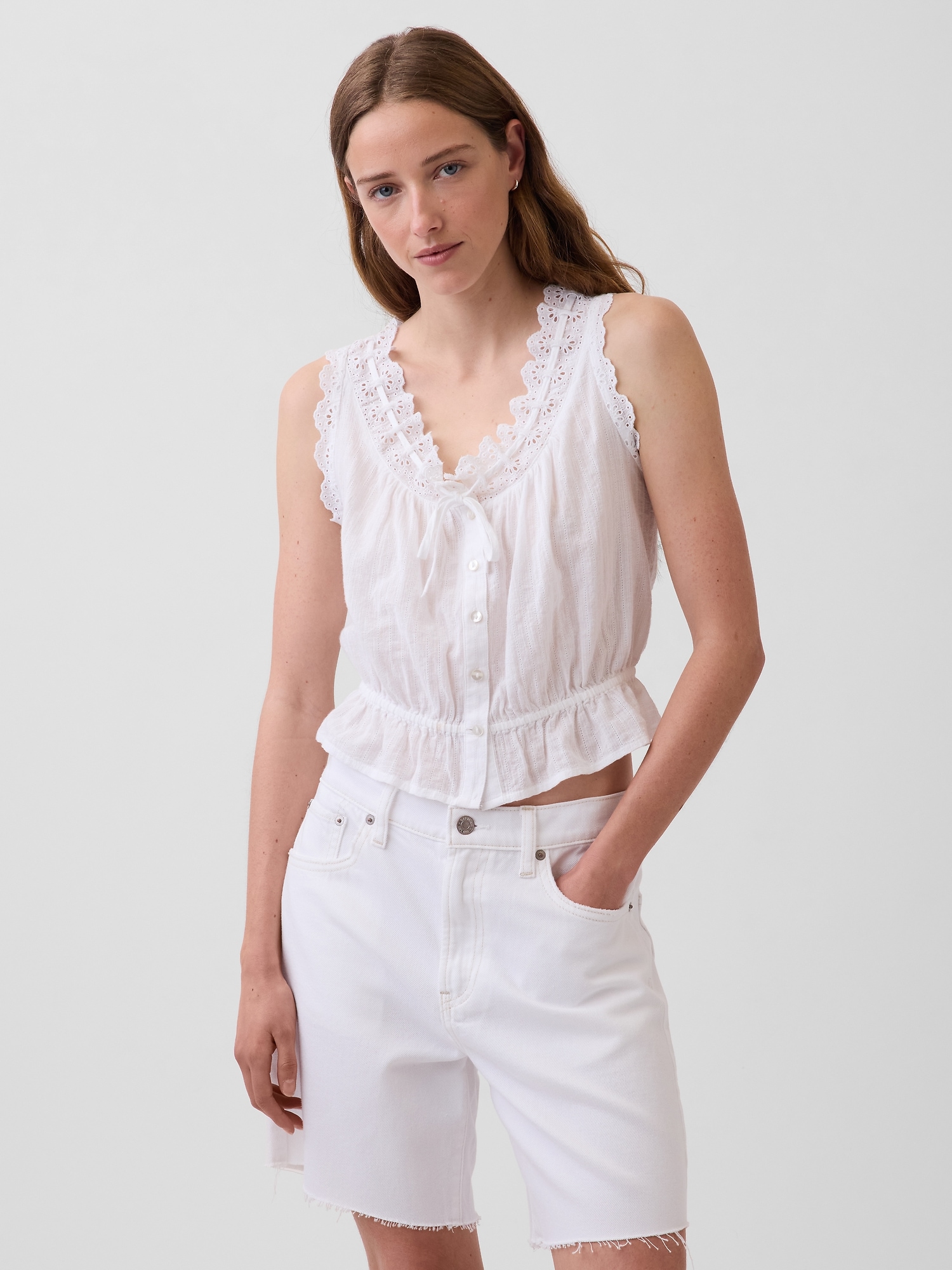 Tie Front Top | Gap