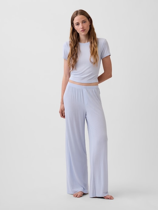Image number 1 showing, Softest UltraFine Rib Modal PJ Pants