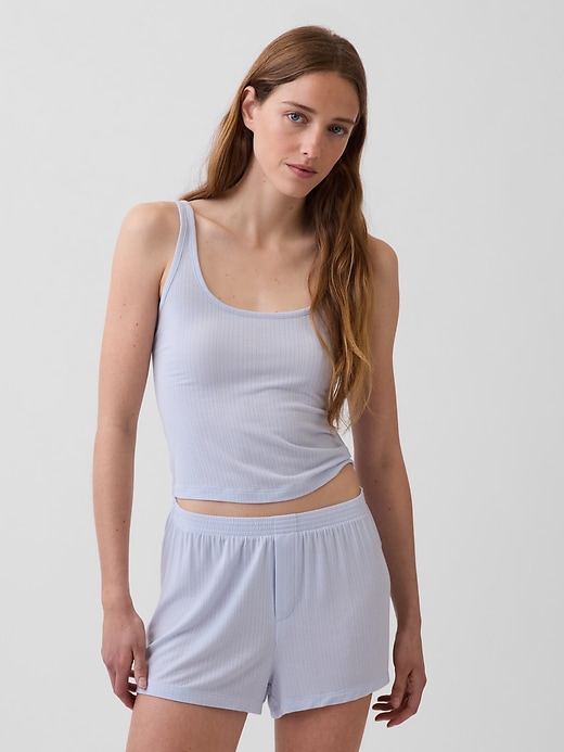 Image number 1 showing, Softest UltraFine Rib Modal PJ Tank Top