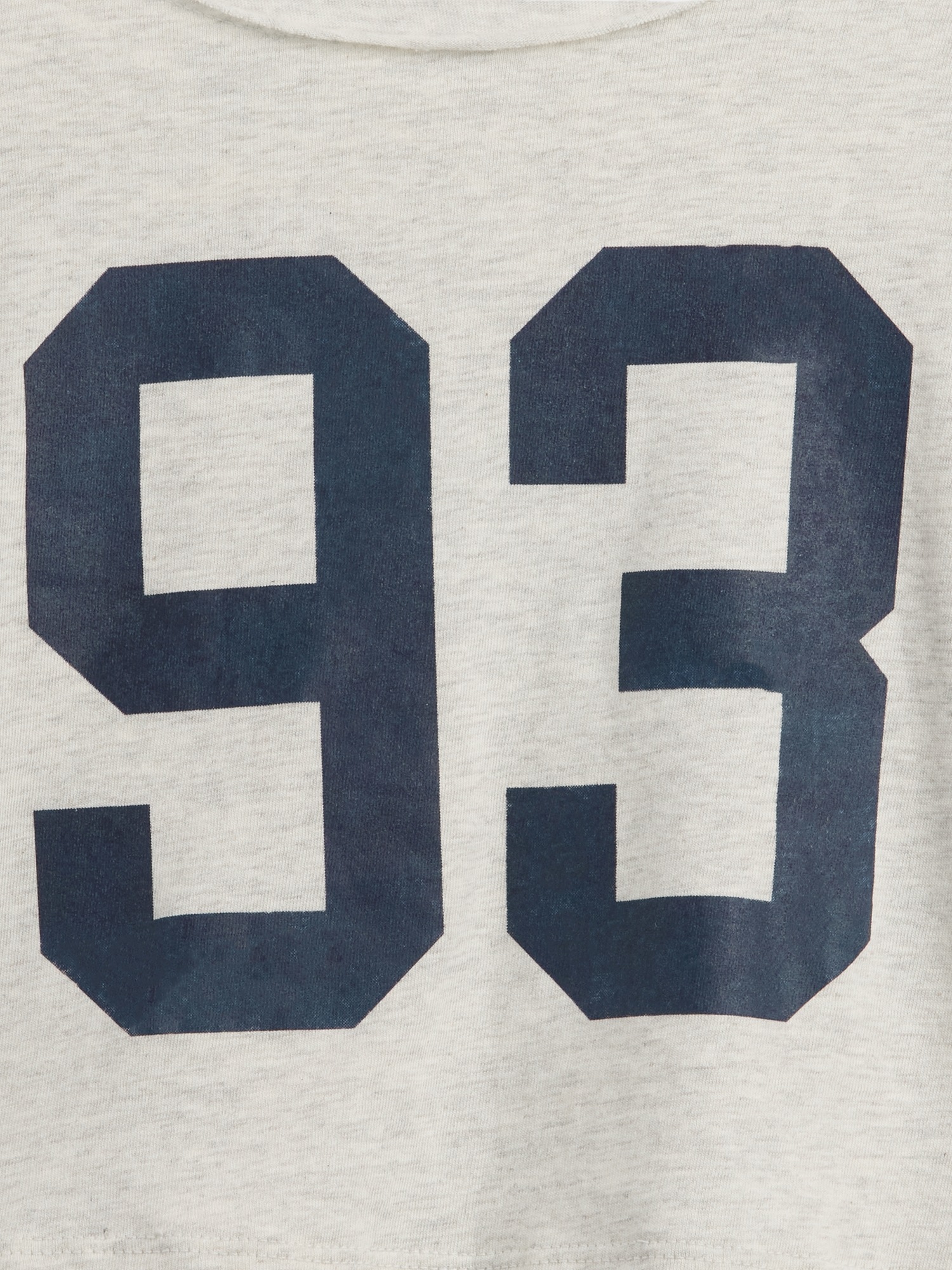 Детская футболка Gap Oversized Wide-Neck, цвет: Светлый серый меланжевый — фото 4