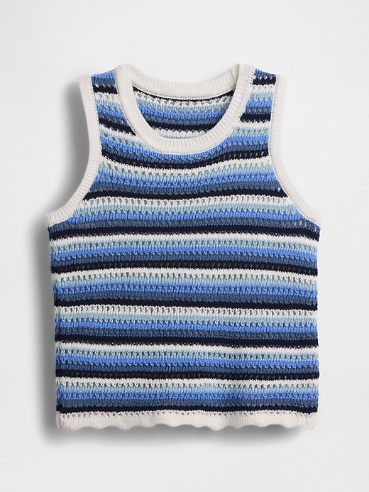 Image number 2 showing, Kids Crochet Stripe Tank Top