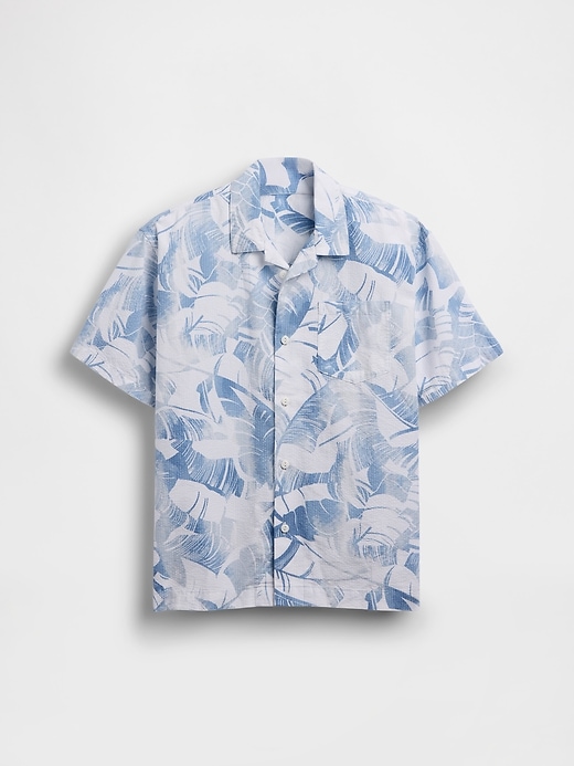 Image number 2 showing, Kids Textured Floral Relaxed Vacay Shirt