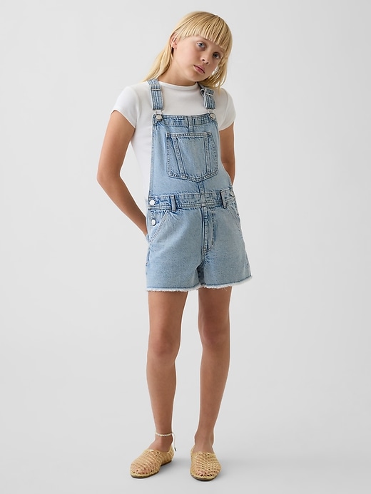 Kids Denim Loose Shortalls from GAP - $27