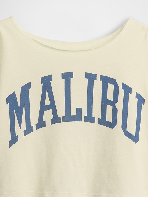 Image number 4 showing, Kids Oversized Wide-Neck T-Shirt