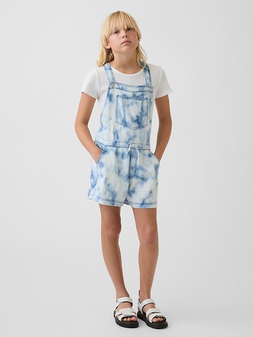 Kids Tie-Dye Denim Relaxed Shortalls from GAP - $47 (21% off)