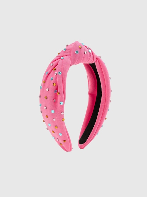 Sweet Wink Raspberry Rhinestone Headband