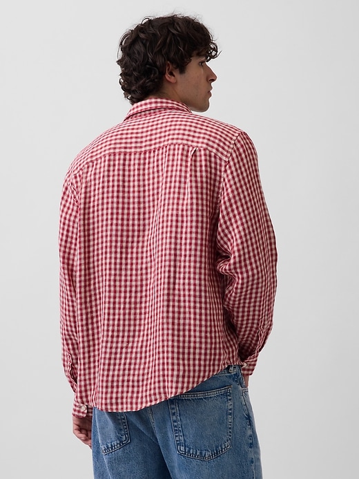Image number 3 showing, 100% Linen Relaxed Shirt