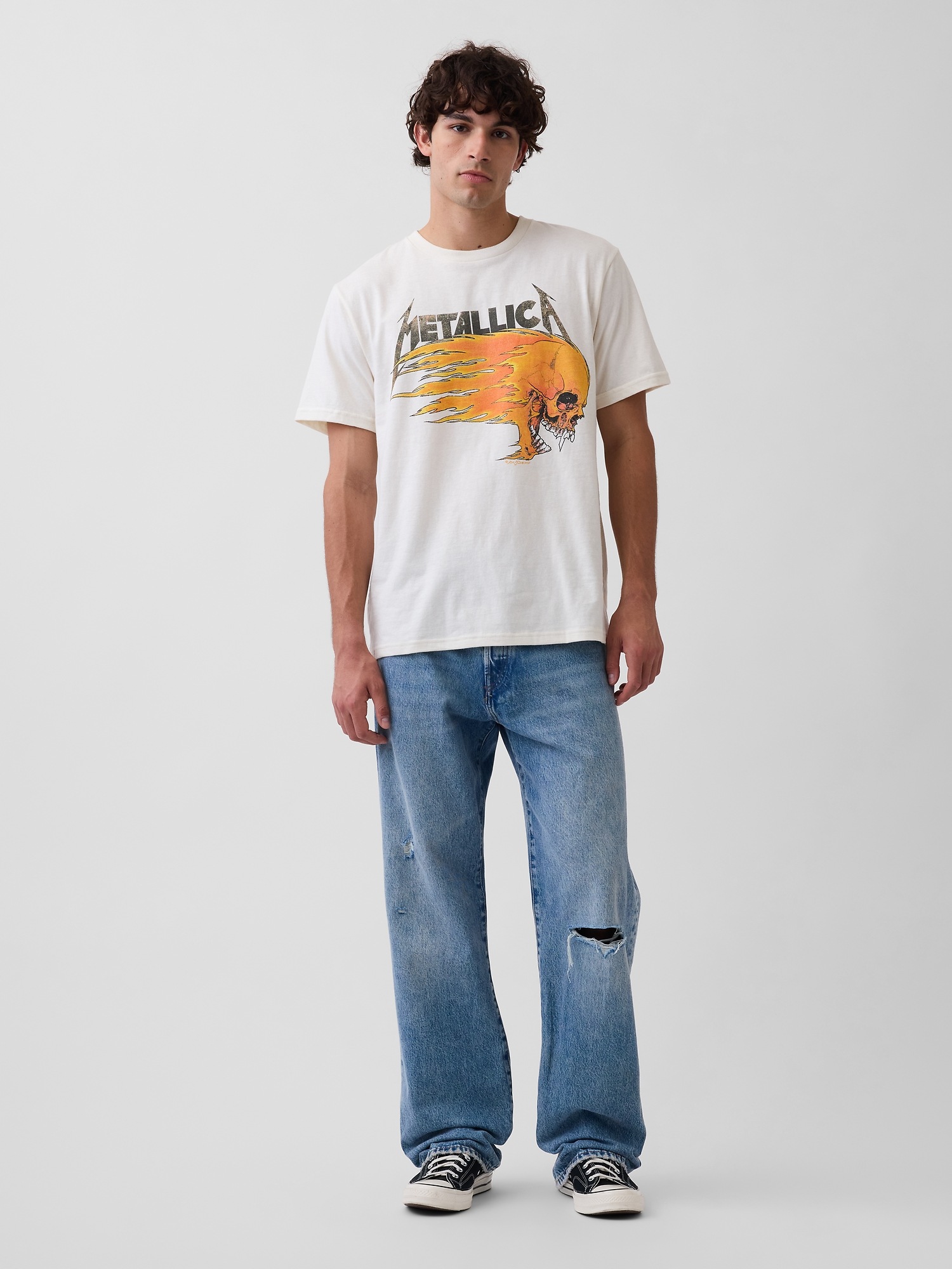 Мужские футболки Gap Metallica Relaxed Graphic T-Shirt — фото 2