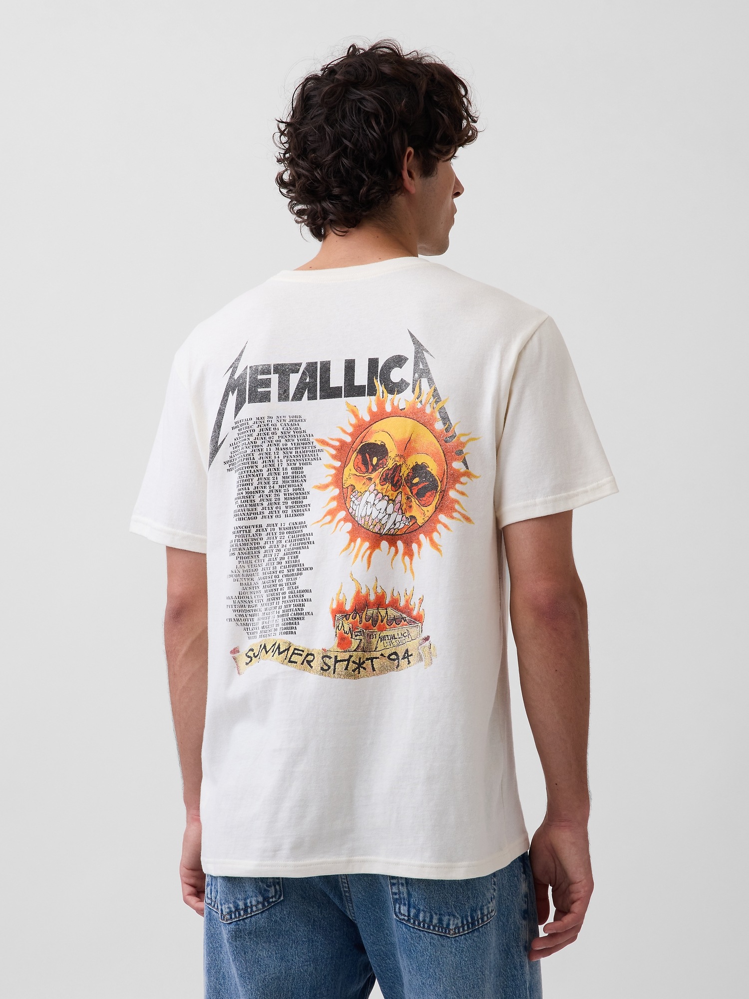 Мужские футболки Gap Metallica Relaxed Graphic T-Shirt — фото 3