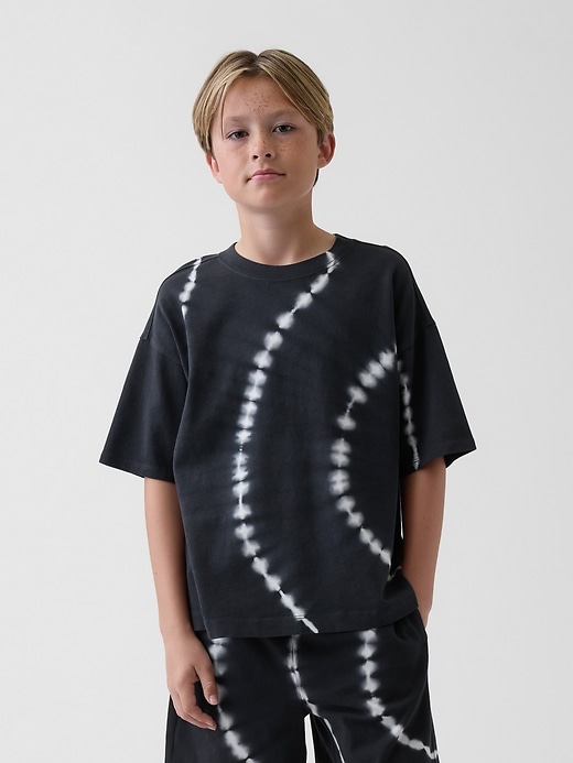 Image number 1 showing, Kids Heavyweight Oversized Tie-Dye T-Shirt