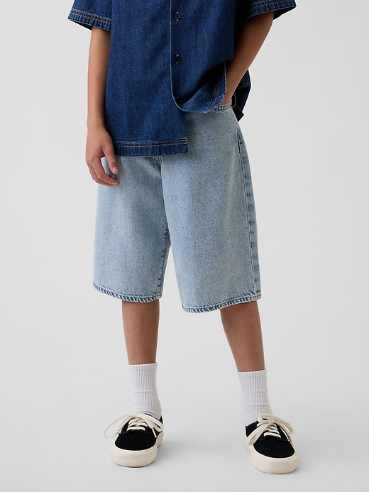 Image number 3 showing, Kids UltraSoft Denim Baggy Shorts