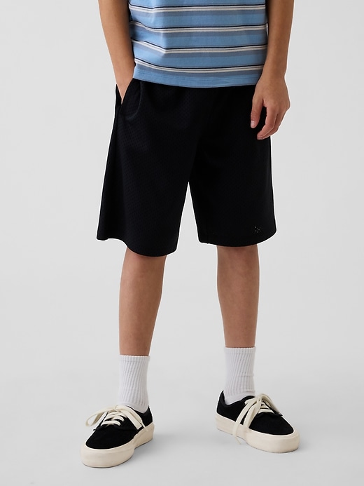 Image number 3 showing, Kids 8" Mesh Baggy Active Shorts