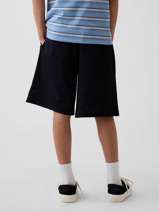 Image number 4 showing, Kids 8" Mesh Baggy Active Shorts