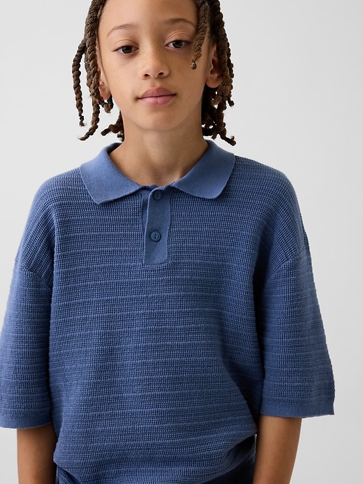 Image number 1 showing, Kids Relaxed Polo Sweater Shirt