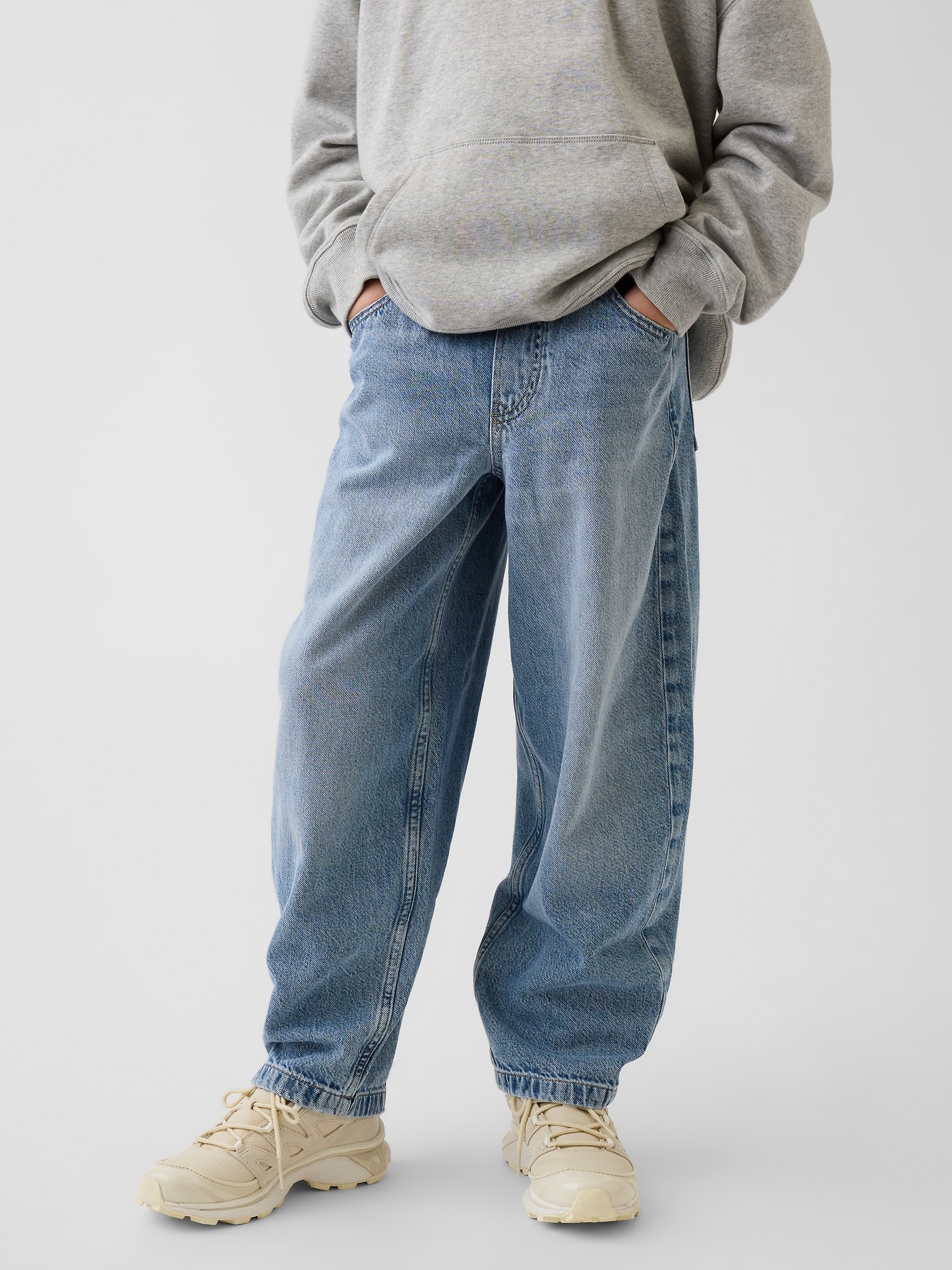 Детские джинсы Gap Kids UltraSoft Easy Baggy Taper Jeans — фото 4