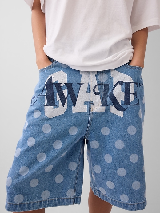Image number 8 showing, Gap × Awake NY ‘90s Loose Dotted Denim Shorts  