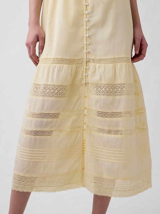 Image number 5 showing, Lace Ruffle Voile Maxi Dress