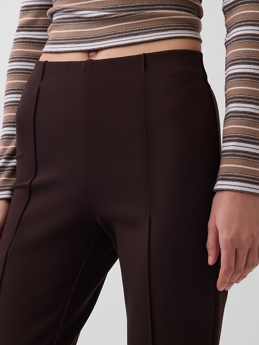 Image number 5 showing, High Rise Double Knit Crop Kick Pants