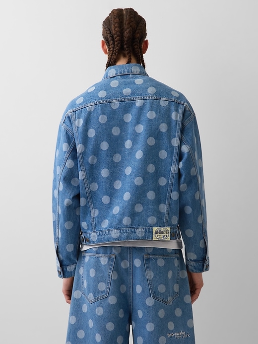 Image number 3 showing, Gap × Awake NY Oversized Dotted Icon Denim Jacket