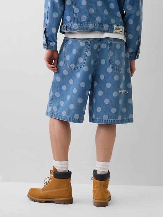 Image number 4 showing, Gap × Awake NY ‘90s Loose Dotted Denim Shorts  
