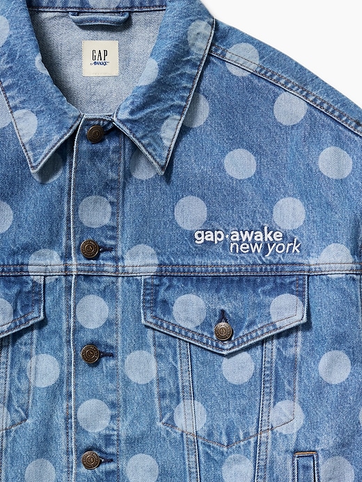 Image number 7 showing, Gap × Awake NY Oversized Dotted Icon Denim Jacket