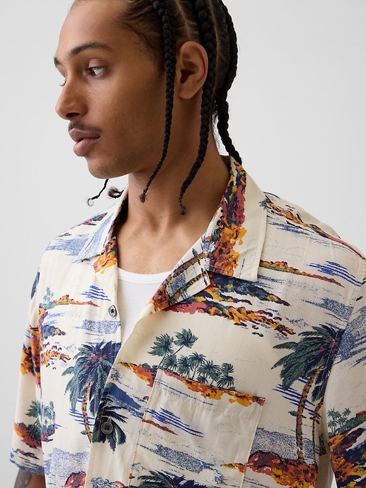 Image number 4 showing, Relaxed Camp Collar Shirt