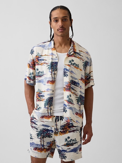 Relaxed Camp Collar Shirt from GAP - $47