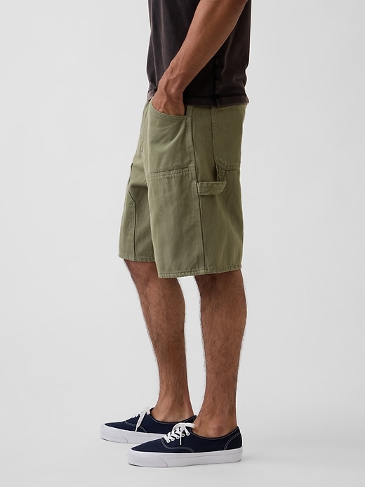 Image number 3 showing, 9" Loose Denim Carpenter Shorts
