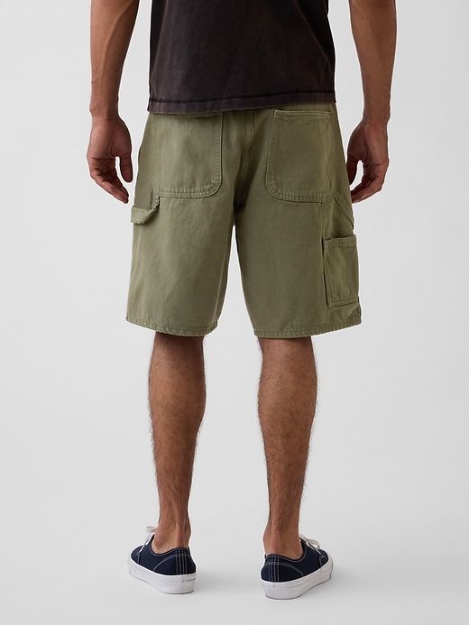 Image number 4 showing, 9" Loose Denim Carpenter Shorts