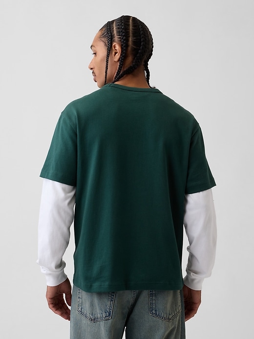 Image number 3 showing, Adult Heavyweight Relaxed T-Shirt