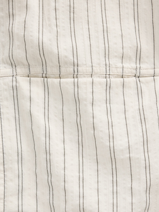 Image number 4 showing, Seersucker Stripe Relaxed Curved-Hem Shirt